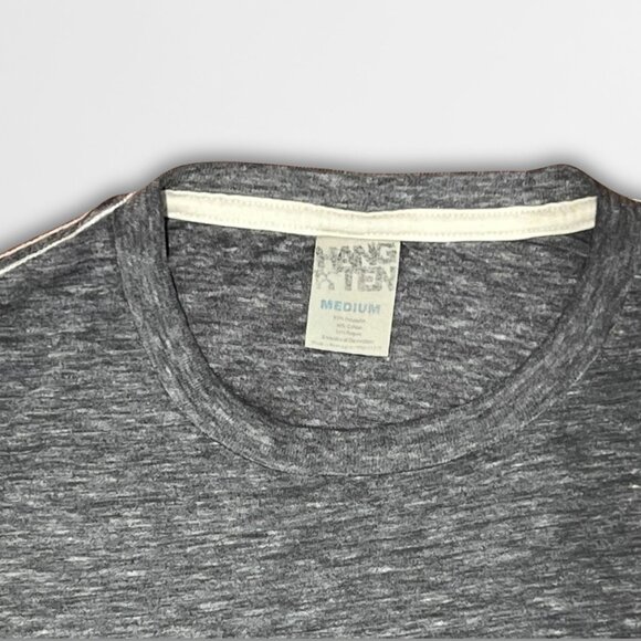 Hangten Men’s Cotton Shirt – Gray Short Sleeve Casual Tee | Size Medium - Picture 5 of 6